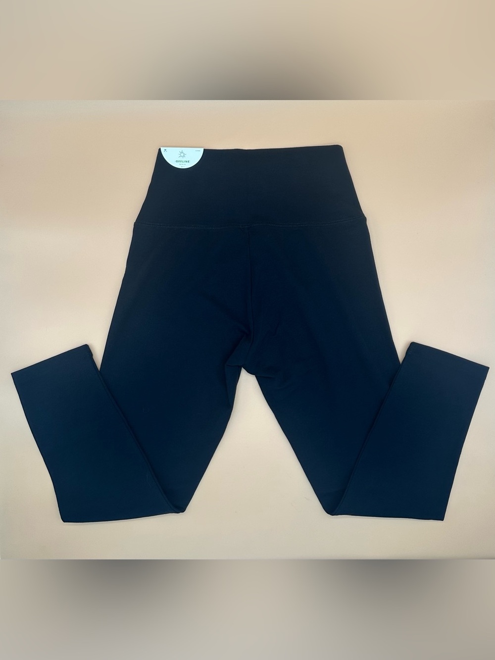OFFLINE by Aerie OG Hi-Rise 3/4 Crop Leggings Black M NWT
